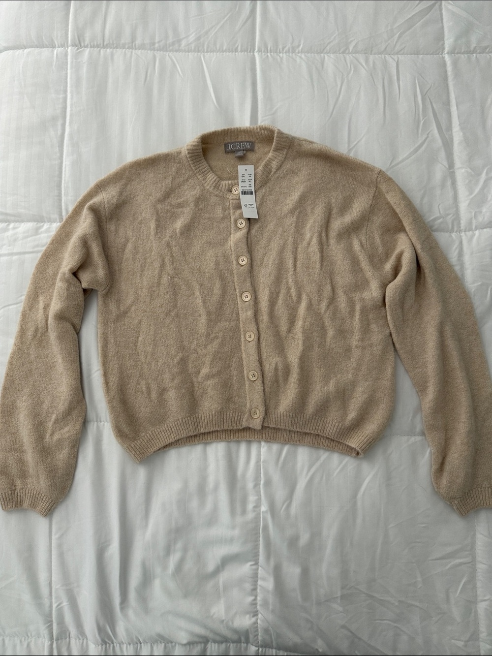 Jcrew super soft bubble hem cardigan